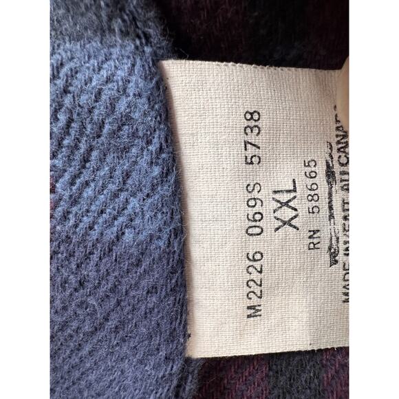 VINTAGE Old Rye Denim Barn Jacket Coat Mens XXL Corduroy Collar Flannel Lined - Picture 9 of 12